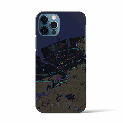 【西条（愛媛県）】地図柄iPhoneケース（バックカバータイプ）