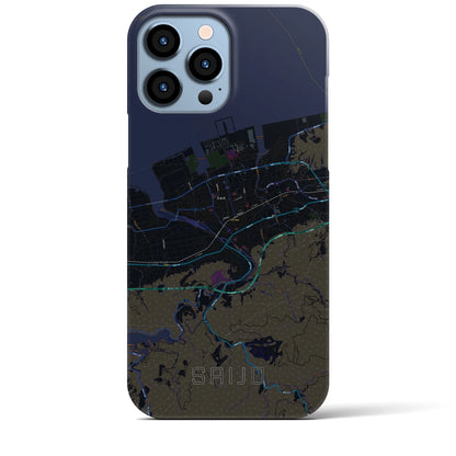 【西条（愛媛県）】地図柄iPhoneケース（バックカバータイプ）