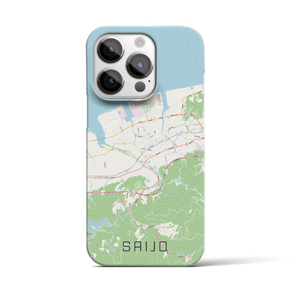 【西条（愛媛県）】地図柄iPhoneケース（バックカバータイプ）