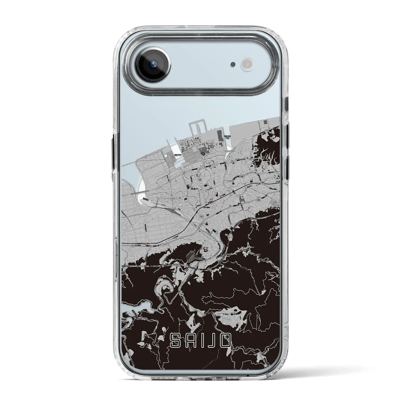 【西条（愛媛県）】地図柄iPhoneケース（MagSafeタイプ）