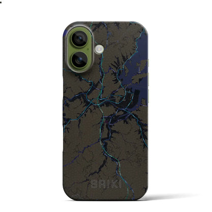 【佐伯（大分県）】地図柄iPhoneケース（バックカバータイプ）