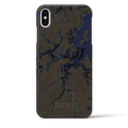 【佐伯（大分県）】地図柄iPhoneケース（バックカバータイプ）