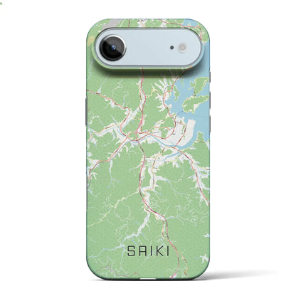 【佐伯（大分県）】地図柄iPhoneケース（バックカバータイプ）