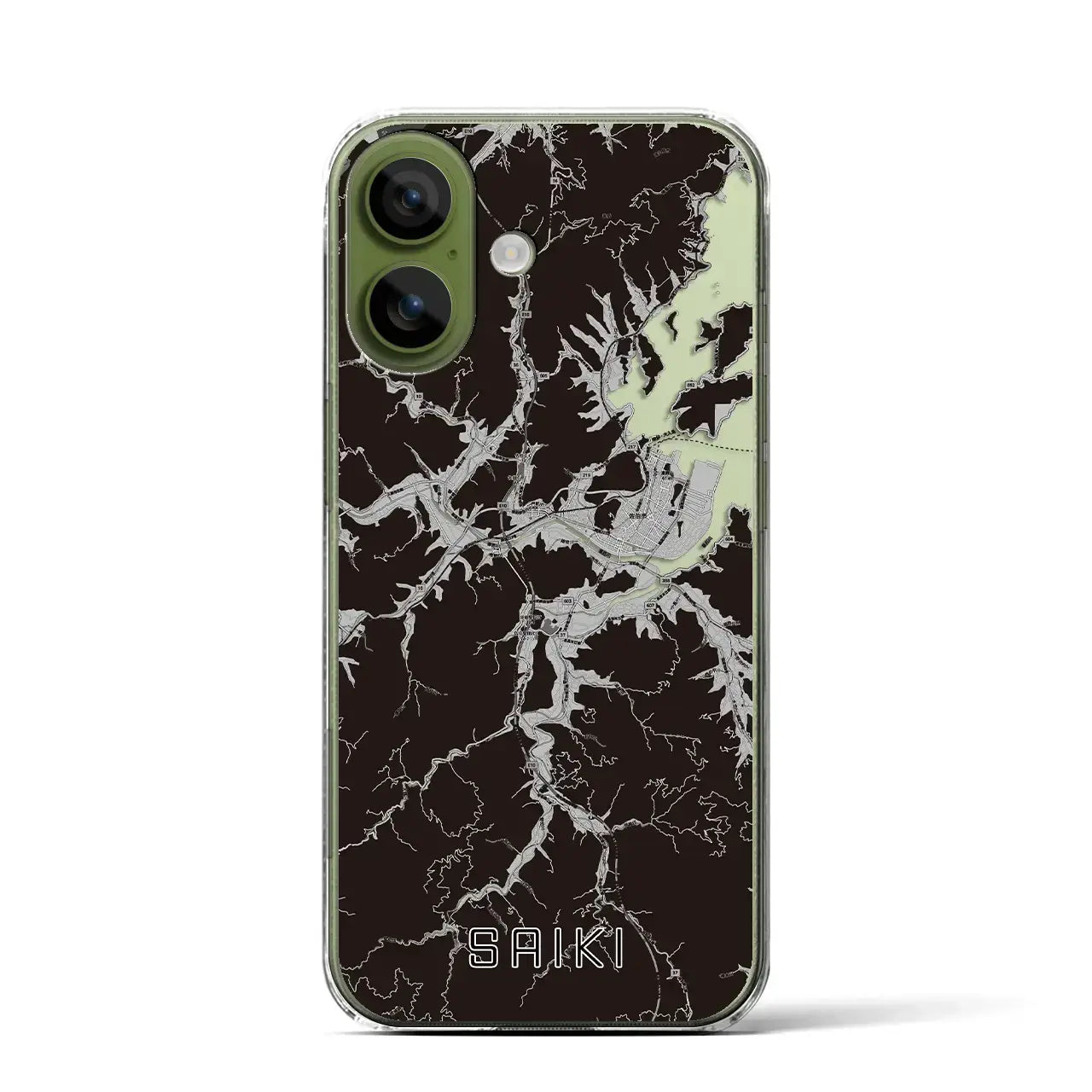 【佐伯（大分県）】地図柄iPhoneケース（クリアタイプ）