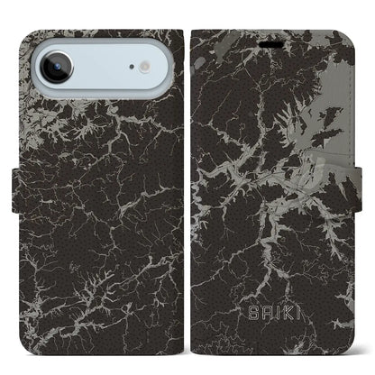 【佐伯（大分県）】地図柄iPhoneケース（手帳タイプ）