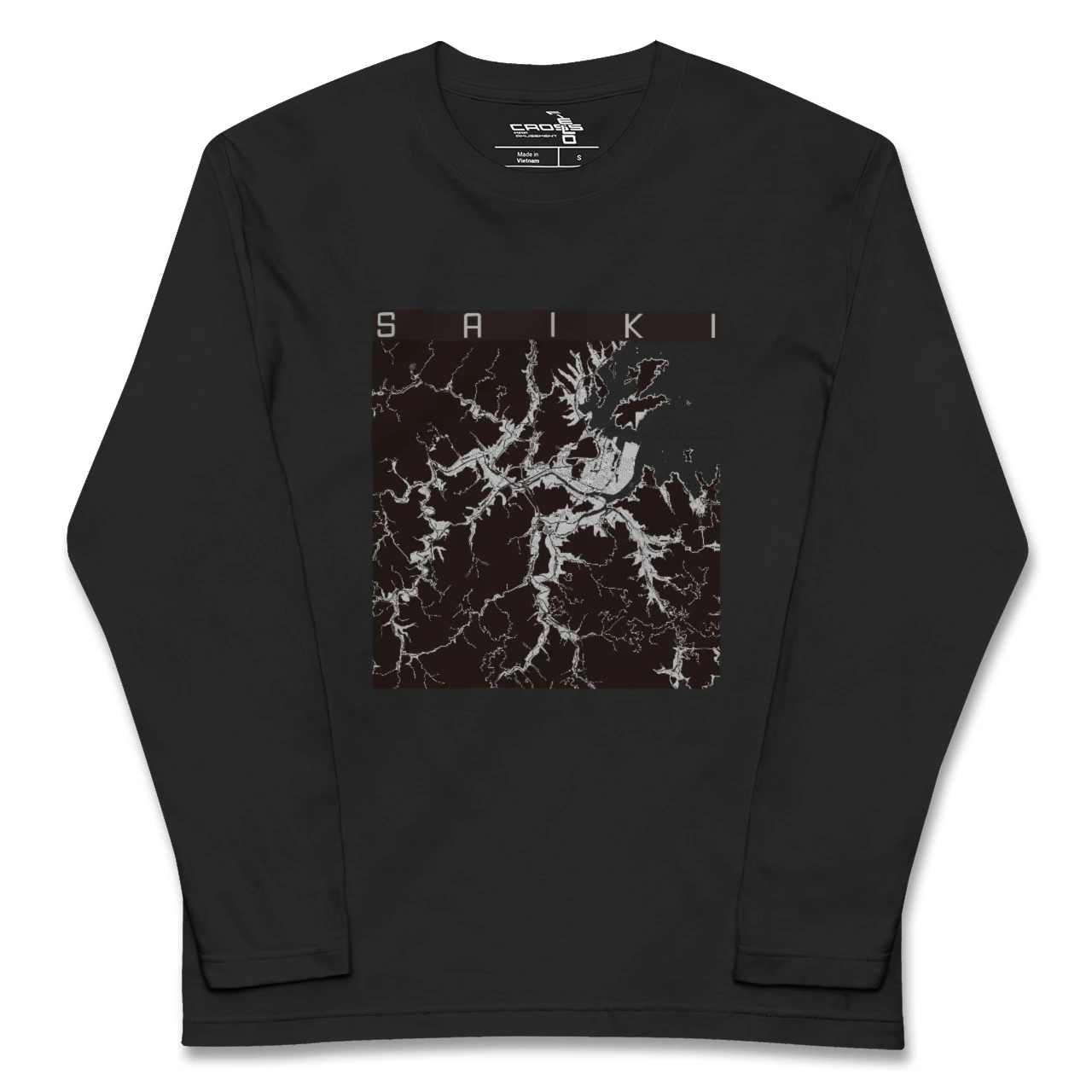 【佐伯（大分県）】地図柄ロングスリーブTシャツ