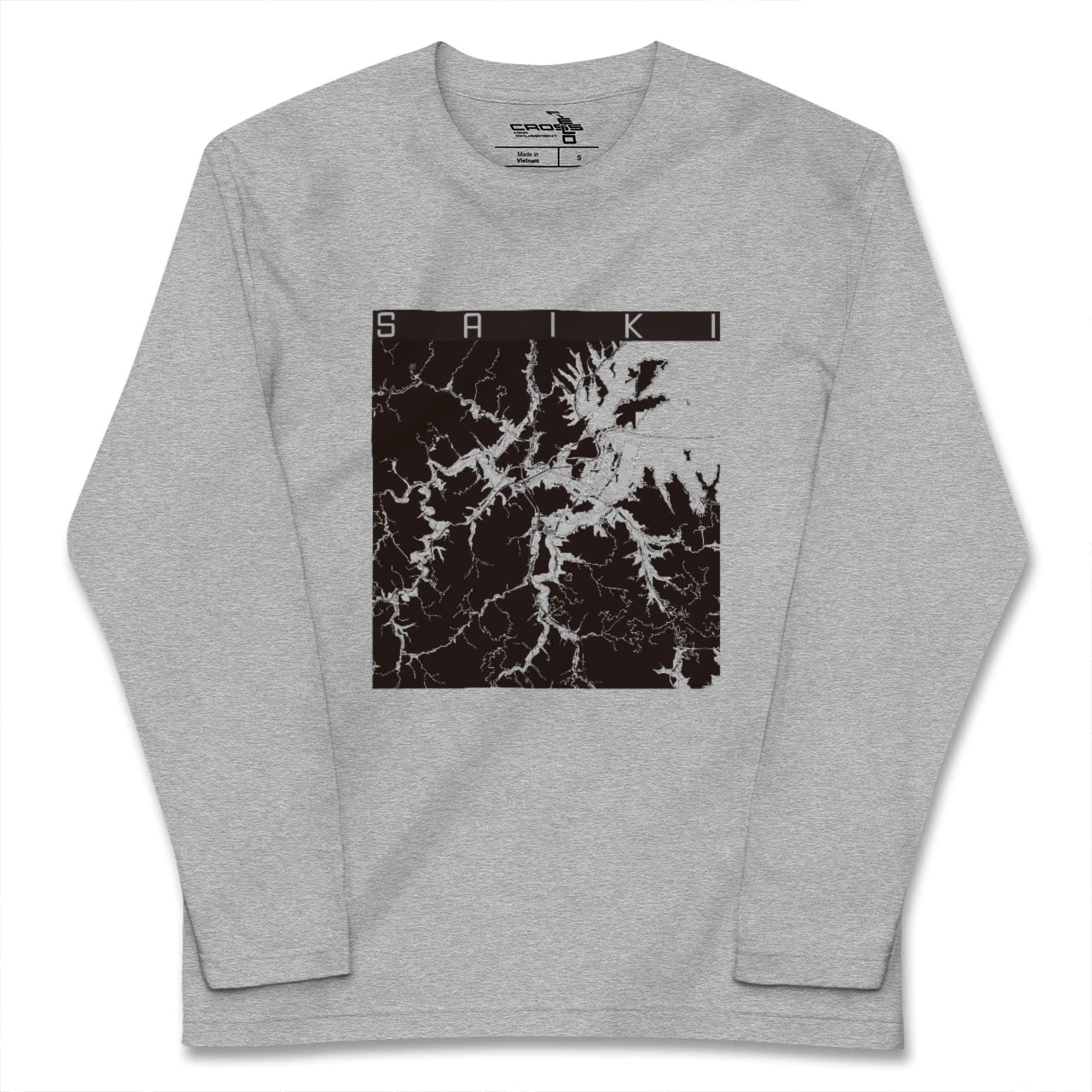 【佐伯（大分県）】地図柄ロングスリーブTシャツ