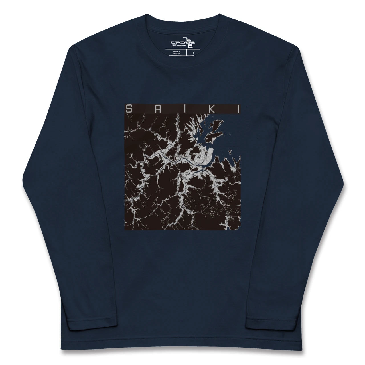 【佐伯（大分県）】地図柄ロングスリーブTシャツ