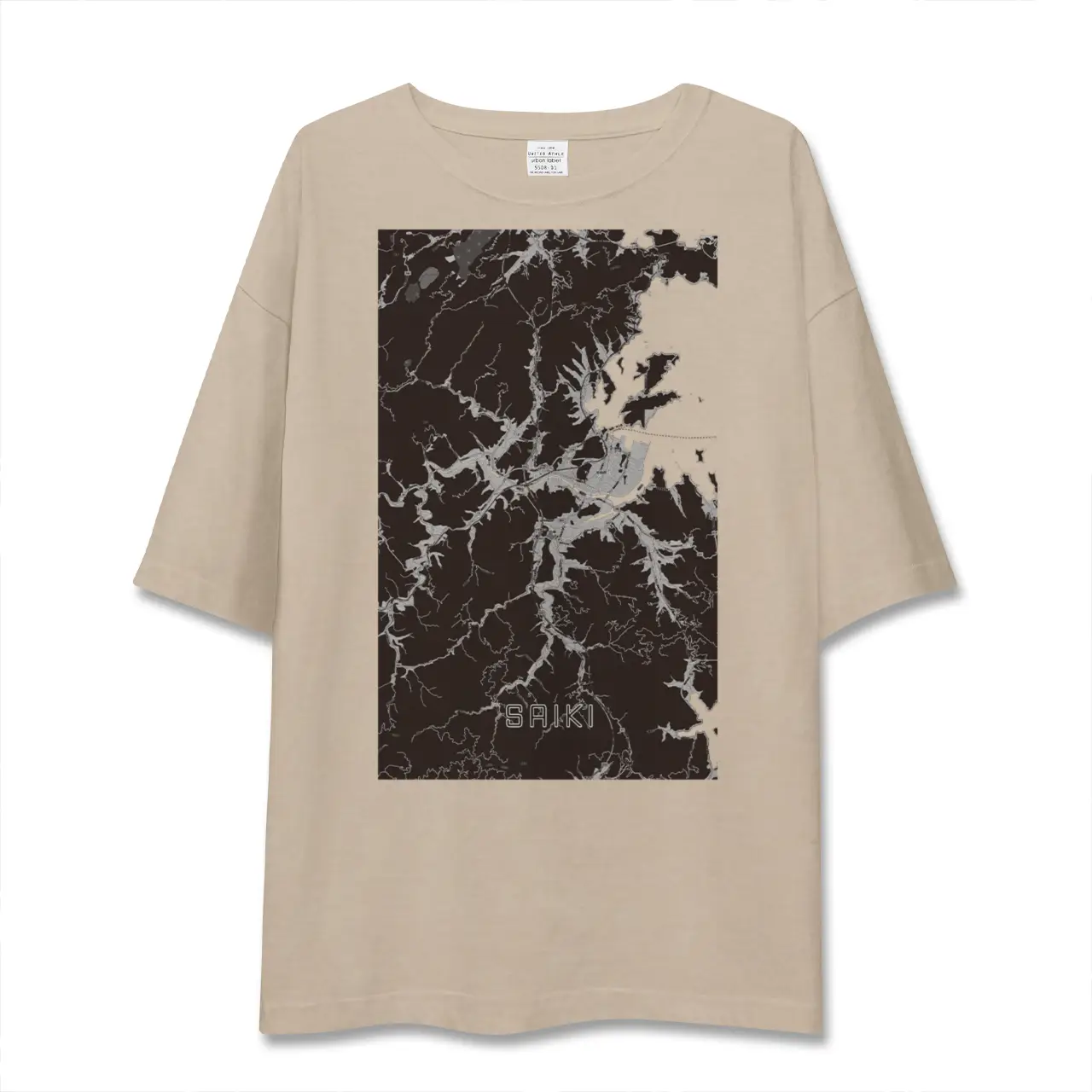 【佐伯（大分県）】地図柄ビッグシルエットTシャツ