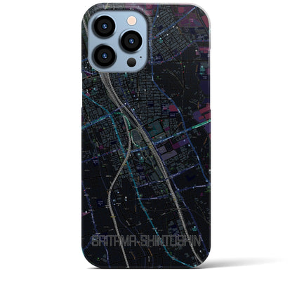 【さいたま新都心（埼玉県）】地図柄iPhoneケース（バックカバータイプ）