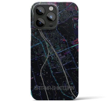 【さいたま新都心（埼玉県）】地図柄iPhoneケース（バックカバータイプ）