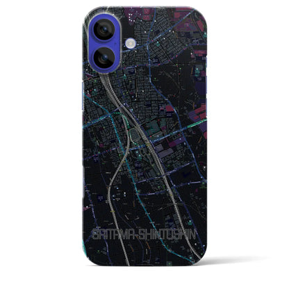 【さいたま新都心（埼玉県）】地図柄iPhoneケース（バックカバータイプ）