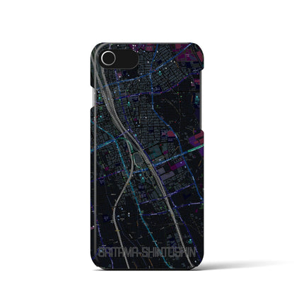 【さいたま新都心（埼玉県）】地図柄iPhoneケース（バックカバータイプ）