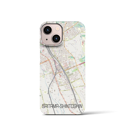 【さいたま新都心（埼玉県）】地図柄iPhoneケース（バックカバータイプ）