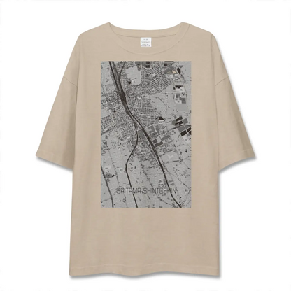 【さいたま新都心（埼玉県）】地図柄ビッグシルエットTシャツ
