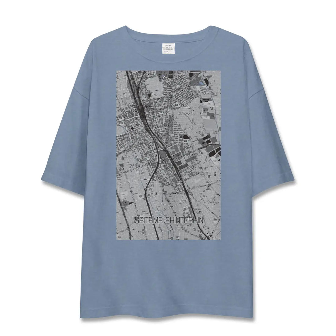 【さいたま新都心（埼玉県）】地図柄ビッグシルエットTシャツ