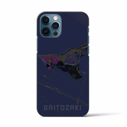 【西戸崎（福岡県）】地図柄iPhoneケース（バックカバータイプ）