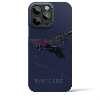 【西戸崎（福岡県）】地図柄iPhoneケース（バックカバータイプ）