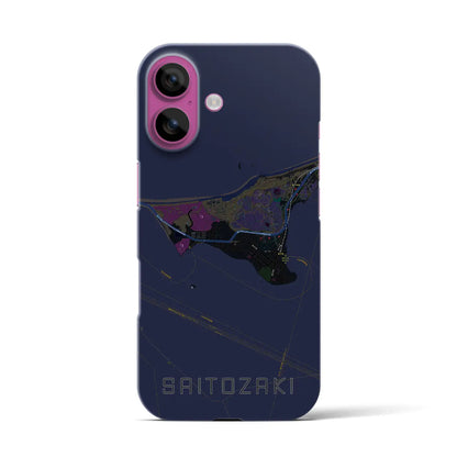 【西戸崎（福岡県）】地図柄iPhoneケース（バックカバータイプ）