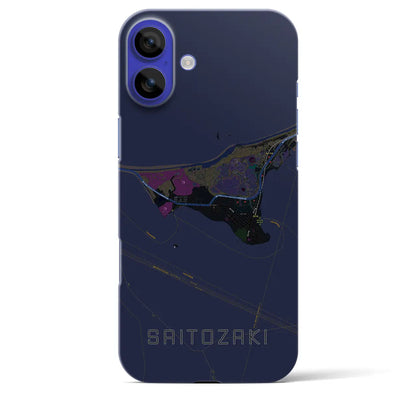 【西戸崎（福岡県）】地図柄iPhoneケース（バックカバータイプ）