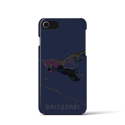 【西戸崎（福岡県）】地図柄iPhoneケース（バックカバータイプ）