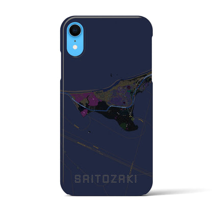 【西戸崎（福岡県）】地図柄iPhoneケース（バックカバータイプ）