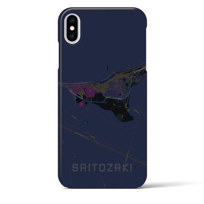 【西戸崎（福岡県）】地図柄iPhoneケース（バックカバータイプ）