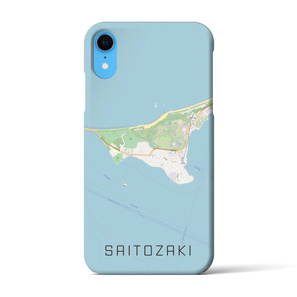 【西戸崎（福岡県）】地図柄iPhoneケース（バックカバータイプ）