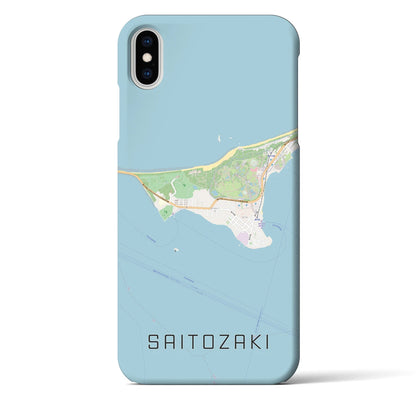 【西戸崎（福岡県）】地図柄iPhoneケース（バックカバータイプ）