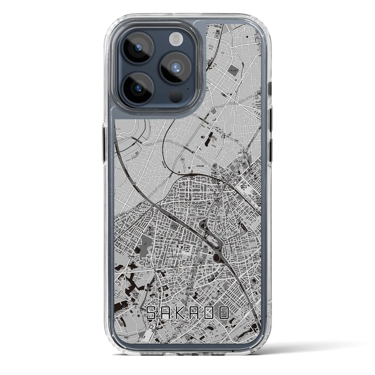 【坂戸（埼玉県）】地図柄iPhoneケース（MagSafeタイプ）