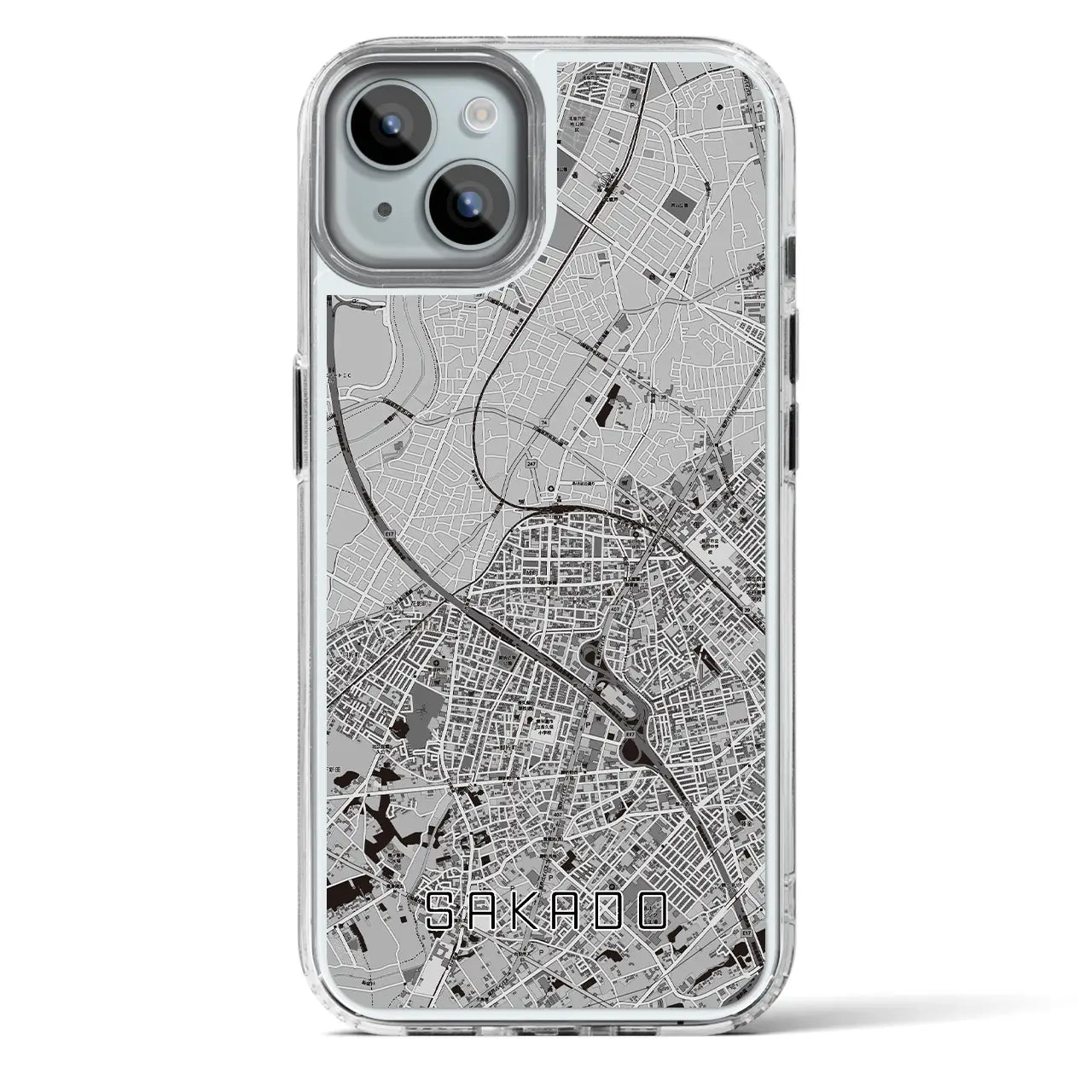 【坂戸（埼玉県）】地図柄iPhoneケース（MagSafeタイプ）