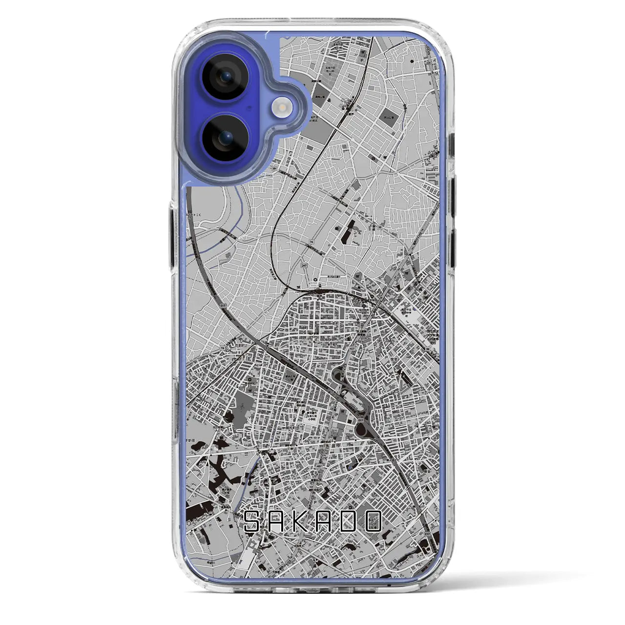 【坂戸（埼玉県）】地図柄iPhoneケース（MagSafeタイプ）