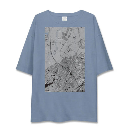 【坂戸（埼玉県）】地図柄ビッグシルエットTシャツ