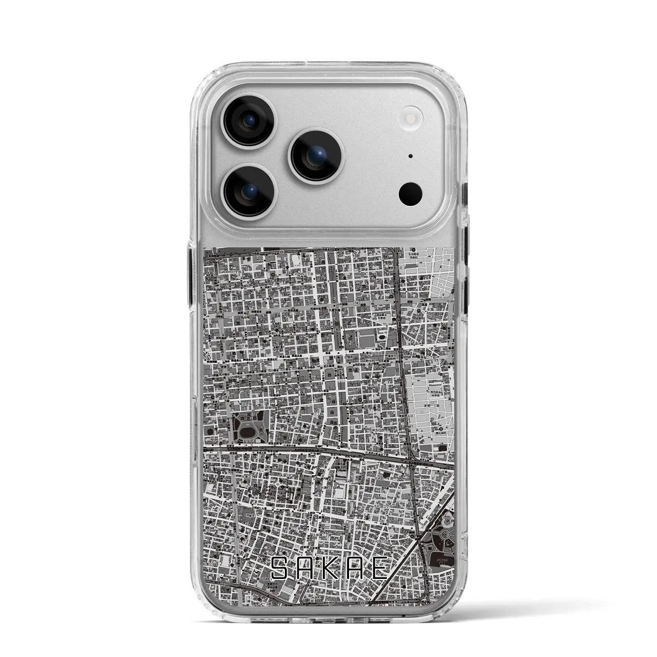 【栄（愛知県）】地図柄iPhoneケース（MagSafeタイプ）