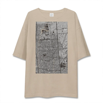 【栄（愛知県）】地図柄ビッグシルエットTシャツ