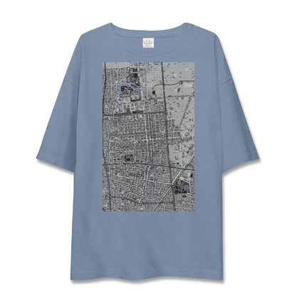 【栄（愛知県）】地図柄ビッグシルエットTシャツ