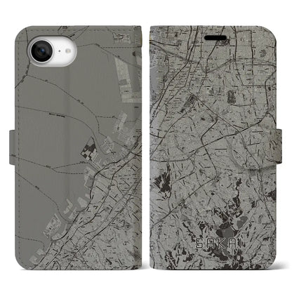 【堺2（大阪府）】地図柄iPhoneケース（手帳タイプ）