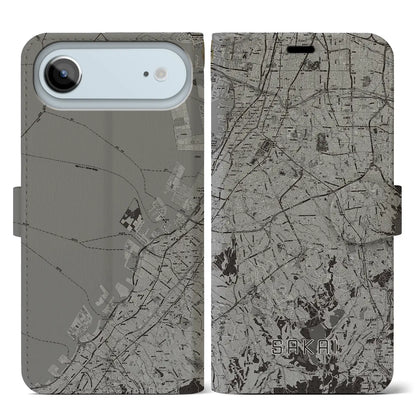 【堺2（大阪府）】地図柄iPhoneケース（手帳タイプ）