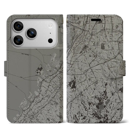 【堺2（大阪府）】地図柄iPhoneケース（手帳タイプ）