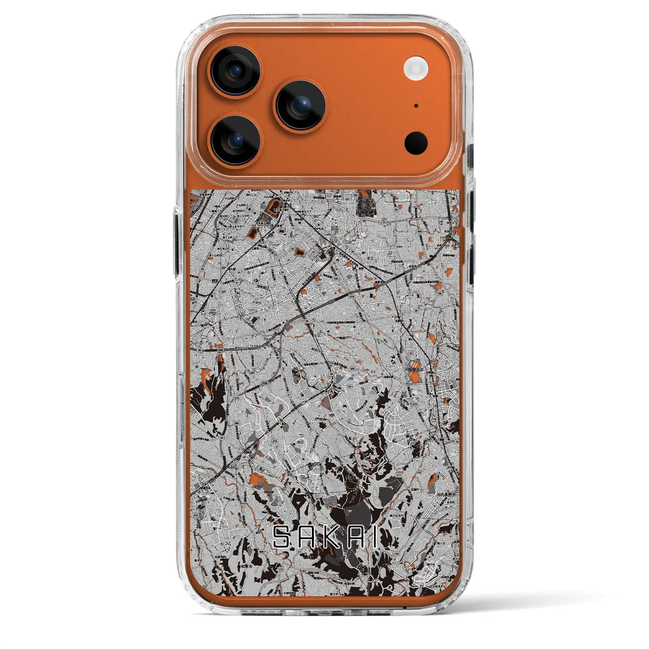 【堺2（大阪府）】地図柄iPhoneケース（MagSafeタイプ）