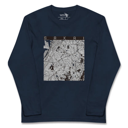 【堺2（大阪府）】地図柄ロングスリーブTシャツ