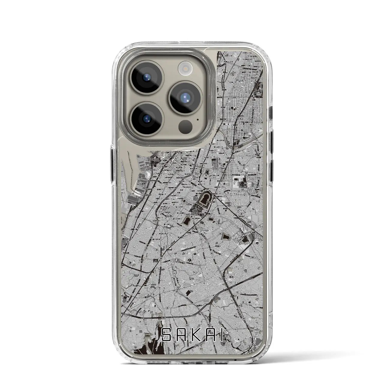 【堺（大阪府）】地図柄iPhoneケース（MagSafeタイプ）