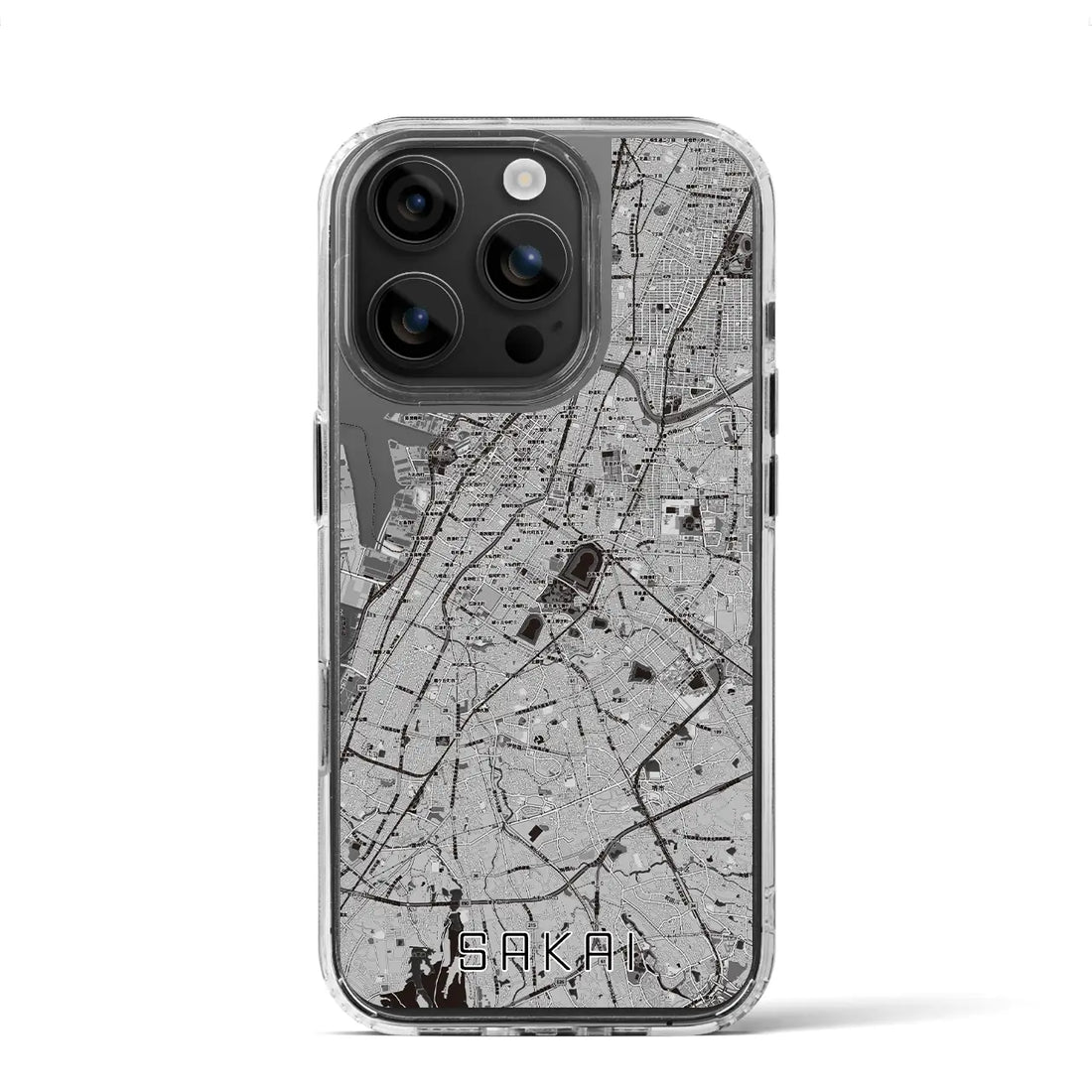 【堺（大阪府）】地図柄iPhoneケース（MagSafeタイプ）