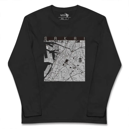 【堺（大阪府）】地図柄ロングスリーブTシャツ