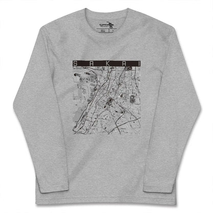 【堺（大阪府）】地図柄ロングスリーブTシャツ