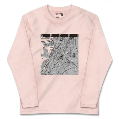 【堺（大阪府）】地図柄ロングスリーブTシャツ