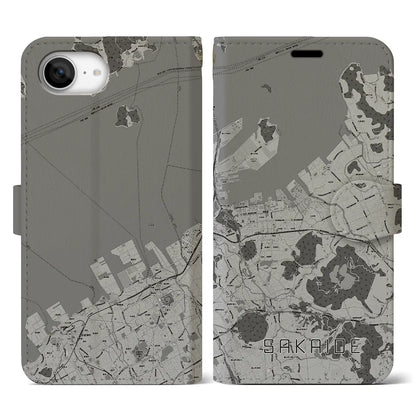 【坂出（香川県）】地図柄iPhoneケース（手帳タイプ）