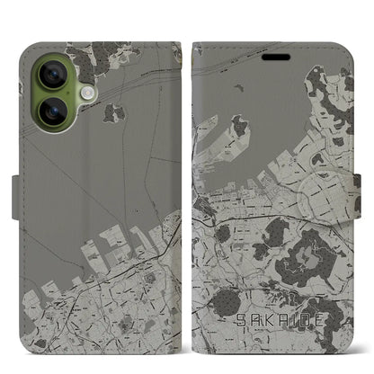 【坂出（香川県）】地図柄iPhoneケース（手帳タイプ）