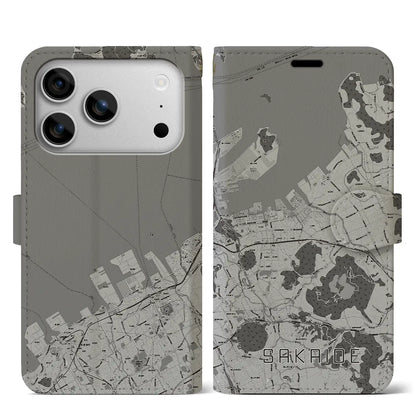 【坂出（香川県）】地図柄iPhoneケース（手帳タイプ）