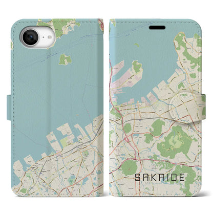 【坂出（香川県）】地図柄iPhoneケース（手帳タイプ）